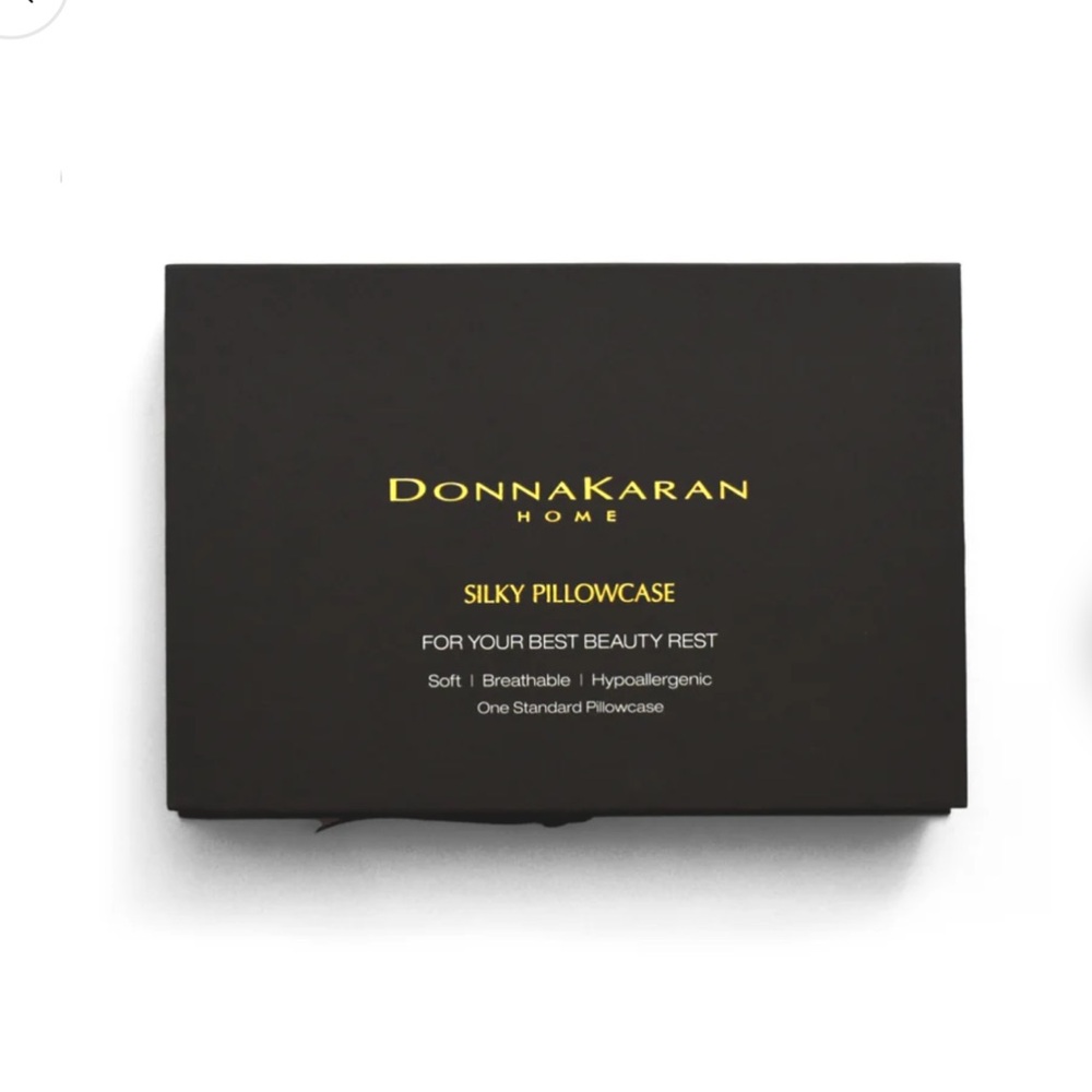 Donna Karan Silky Pillowcase - standard queen - light gray